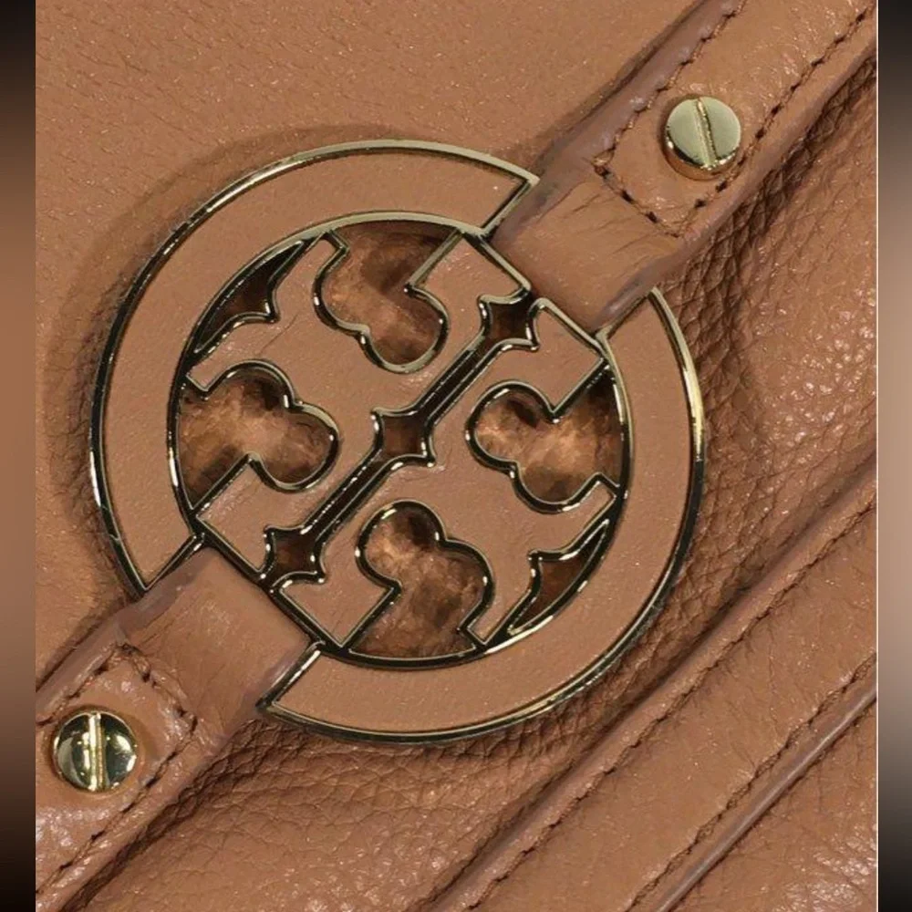 Women’s Tory Burch Tan Pebble Grain Leather Crossbody Bag